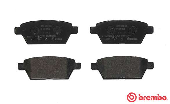 A.B.S. P 49 051 BREMBO Bremsbelagsatz, Scheibenbremse
